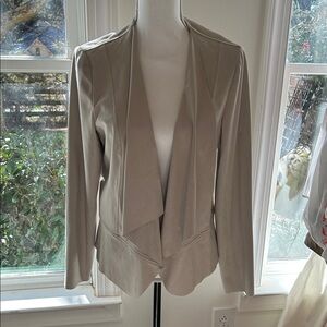 Anne Klein Beige Draped Blazer